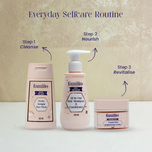 The Ultimate Trio Care - Hair Shampoo + Cream + Face wash