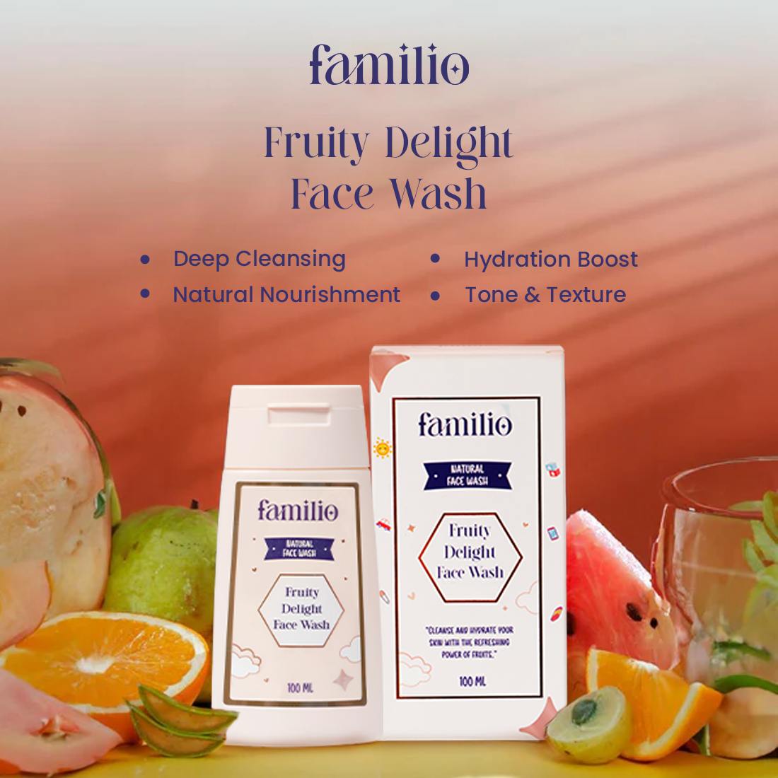 The Powerhouse Duo Fruity Face Wash + Gentle Skin Lightening Cream