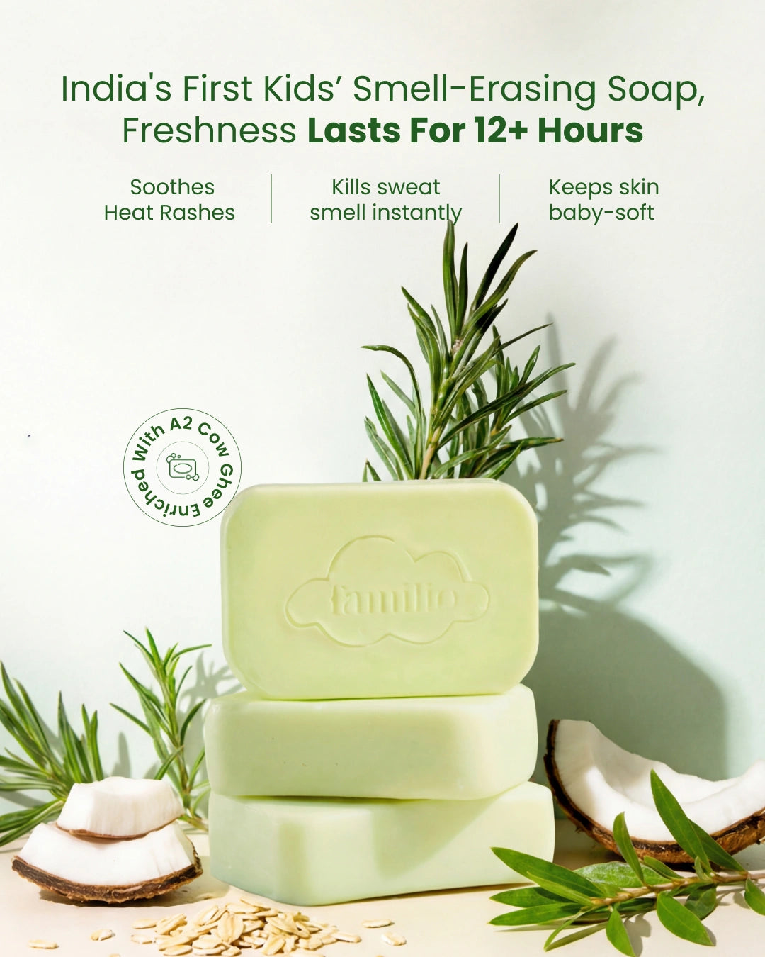 India's First Oatmeal & Ghee Skin Softening Soap (Pack of 2)