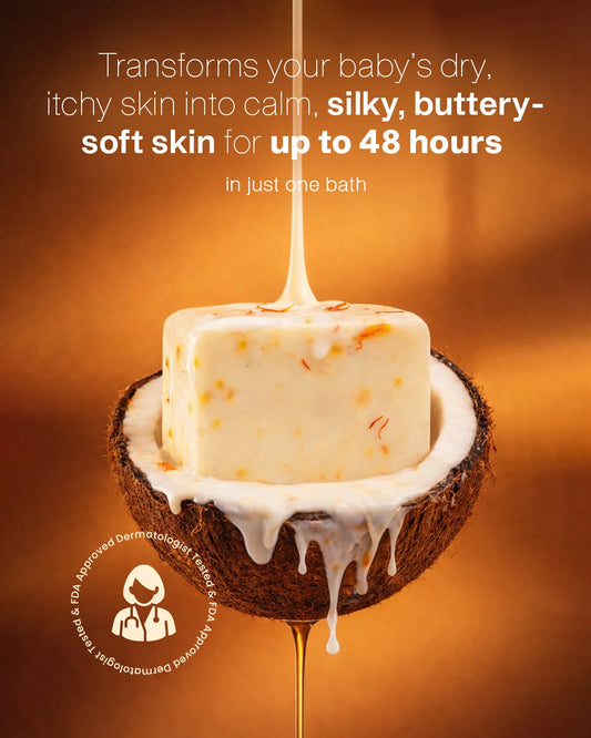 Kesariya CocoGhee Soap - Saffron (Pack of 2)