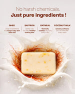 Kesariya CocoGhee Soap - Saffron (Pack of 2)