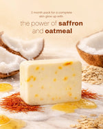 Kesariya CocoGhee Soap - Saffron (Pack of 2)