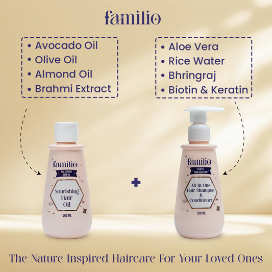 The Gentlest All in One Shampoo and Hair Oil Combo